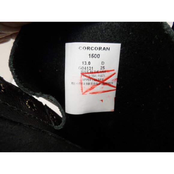 Corcoran Men's 10" Leather Jump Uniform Boots 1500 *Made In USA* Black Size 13D - Picture 8 of 8